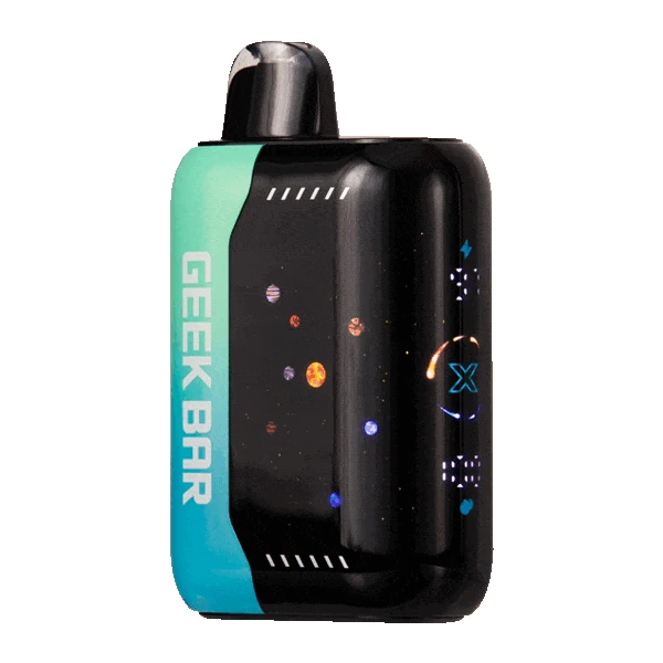ATL Mint Flavor Geek Bar Pulse X 25K device showing sleek design and high-capacity display