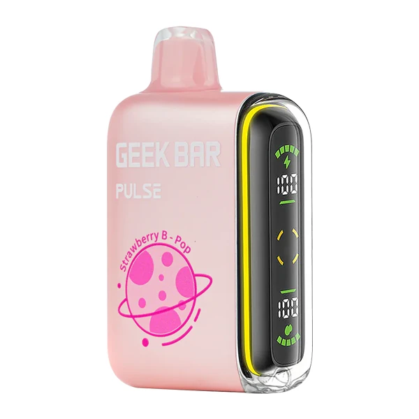 best low nicotine disposable vape Strawberry B-Pop Geek Bar Pulse