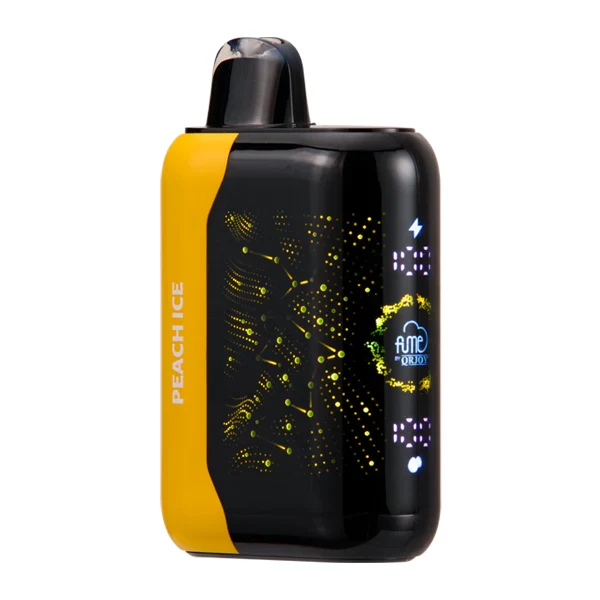 User holding foger switch pro with vapor clouds, demonstrating ergonomic grip