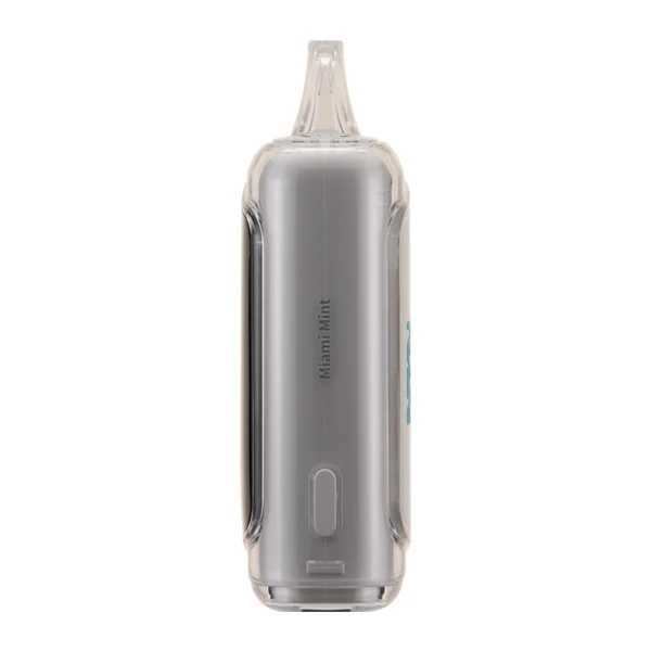 Hand holding a raspberry vape device with aroma clouds - raspberry vape usage