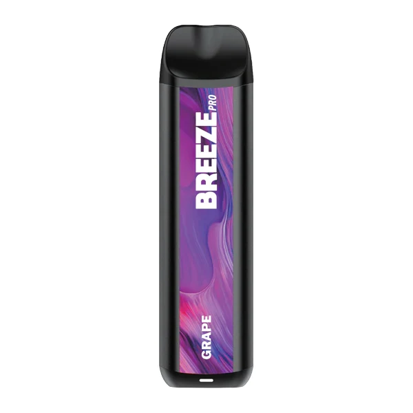 Grape Breeze Pro flavor variety with vibrant packaging