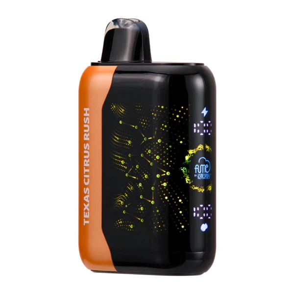 Buying guide infographic showing orange jam vape device selection criteria including nicotine strength, puff count, and price comparison
